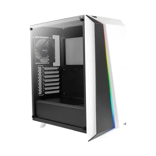 Aerocool Cylon Pro Tempered Glass RGB Mid Tower Case - White 4718009158924