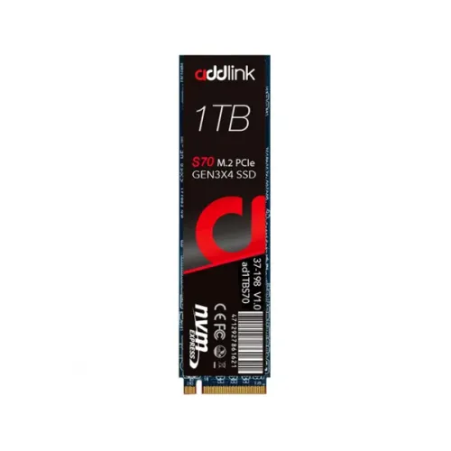 Addlink S70 M.2 2280 Gen3X4 NVMe PCIe Internal SSD - 1TB