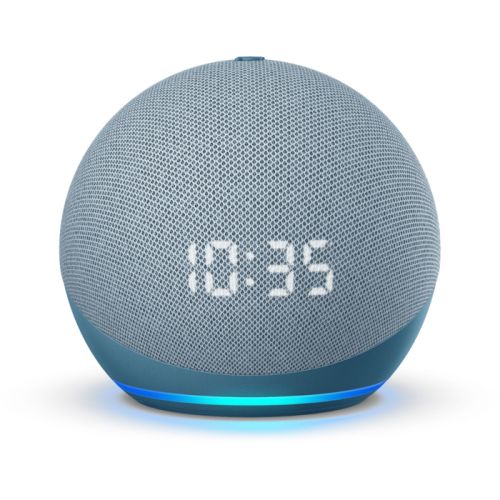 Amazon - Echo Dot (4th Gen) Smart speaker with clock and Alexa - Twilight Blue