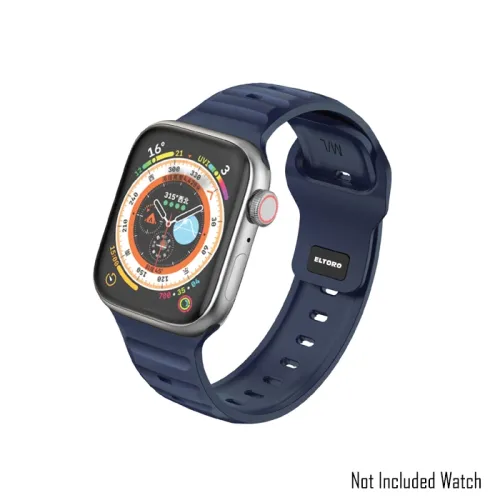 Eltoro Sport Rubber Band For Apple Watch 44/45/49mm - Navy Blue