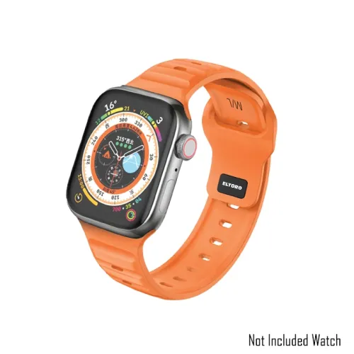 Eltoro Sport Rubber Band For Apple Watch 44/45/49mm - Orange