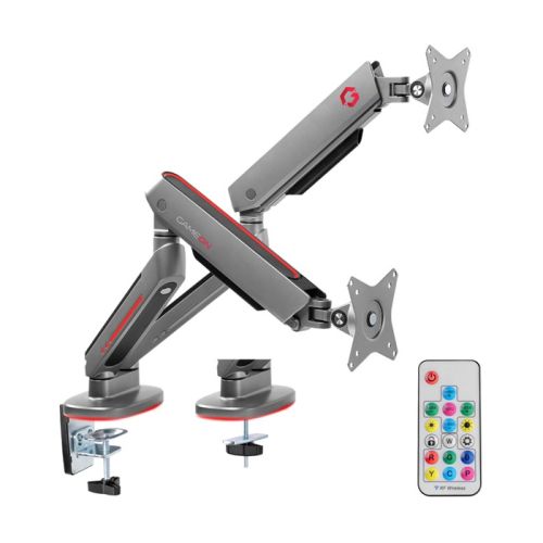 GAMEON GO-2151 PRO V2 Dual Monitor Arm - Space Grey