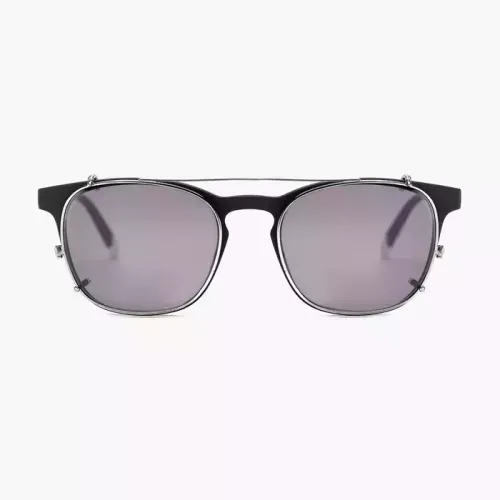 Barner Dalston Clip-on Sunglasses - Silver Smoke