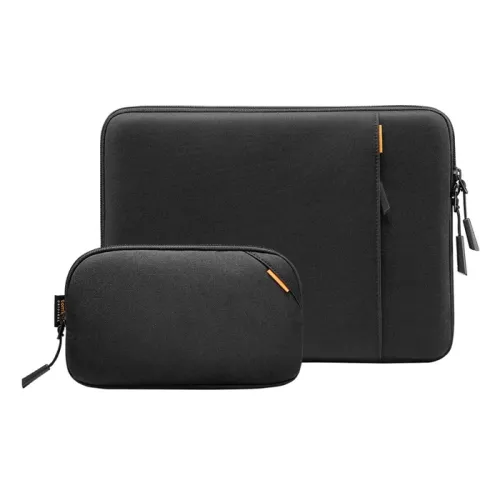 Tomtoc Versatile A13 Laptop Sleeve & Accessory Pouch For 16" MacBook Pro/Laptops - Black