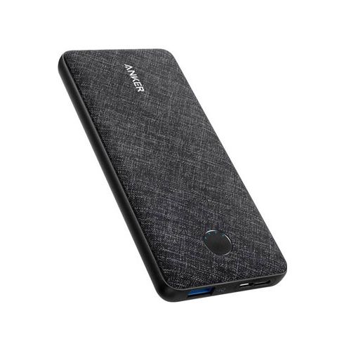 ANKER SLIM AND POWERFUL POWERCORE METRO SLIM 10000 - BLACK FABRIC