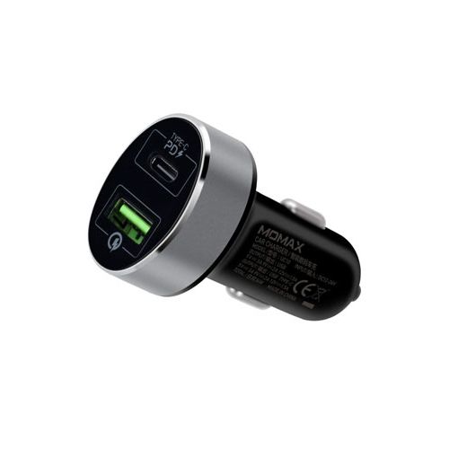 MOMAX UC10 DUAL PORT TYPE-C PD CAR CHARGER