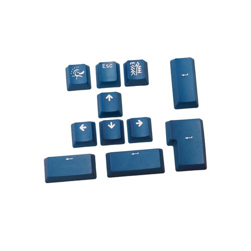 DUCKY 11-KEY  DOUBLE SHOT COLOR KEYSET-BLUE