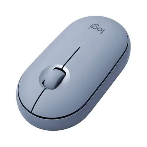 Logitech M350 Pebble Wireless Mouse - Grey/Blue