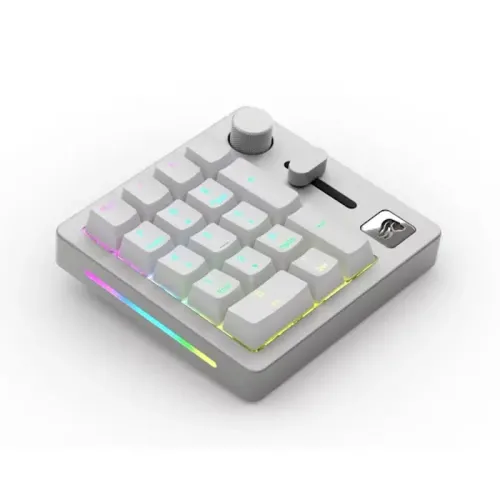 Glorious GMMK Wireless Mechanical Macro Numpad - White Ice