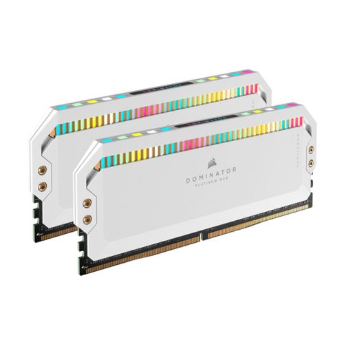 Corsair iCUE DOMINATOR PLATINUM RGB 32GB (2x16GB) DDR5 DRAM 5600MHz C36 Memory Kit - White