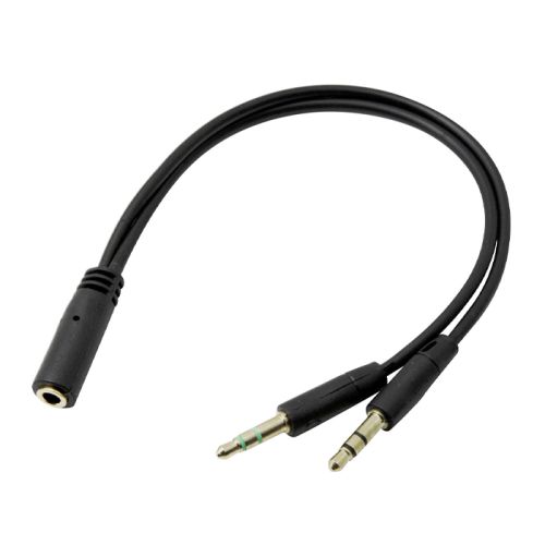 Headphone Spliter Adapter 3.5mm - Black