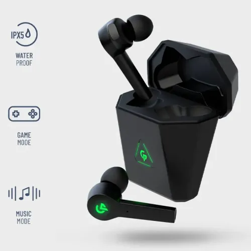 Porodo PDX412 True Wireless Gaming Earbuds - Black