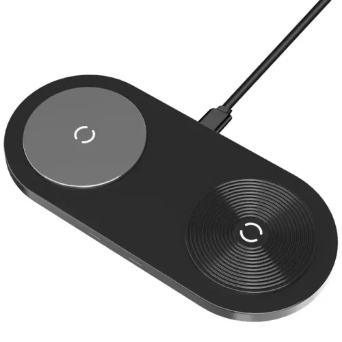 Powerology Powerpad Dual Wireless Charger Dual 15W (Total 30w) (Qi Certified) - Black