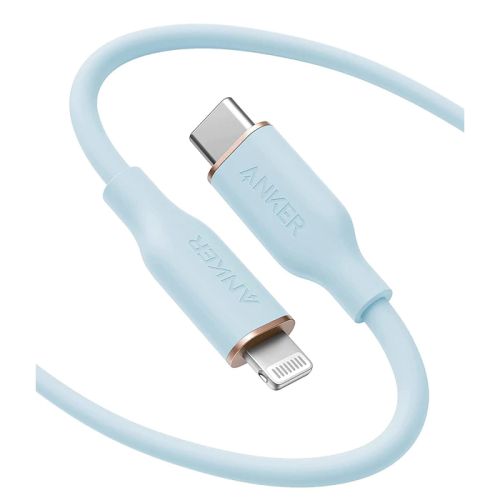 PowerLine III Flow USB-C to Lightning Cable - (0.9M/3FT)  - Blue