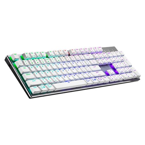 Cooler Master Sk653 Full-sized Wireless Mechanical Keyboard With Low Profile Switchs (White) - Blue Switch