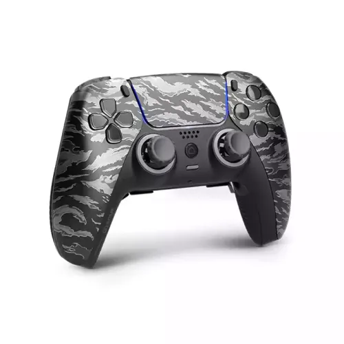 Ps5: Scuf Reflex Fps Wireless Performance Controller - Tigerstripe Black (Ring-light Gray)