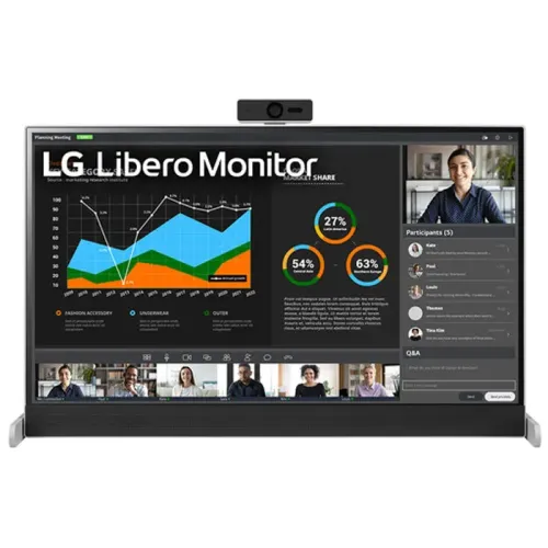 LG 27-inch QHD Libero Monitor with Detachable Full HD Webcam