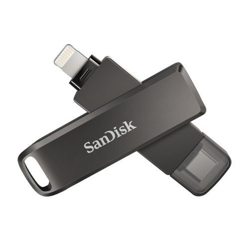 SanDisk 256GB iXpand Flash Drive Luxe for iPhone and USB Type-C Devices - SDIX70N-256G-GN6NE