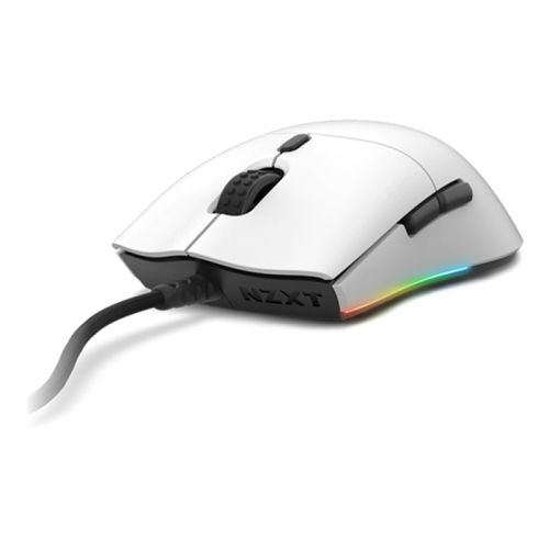 NZXT LIFT Lightweight Ambidextrous medium Wired Mouse - White