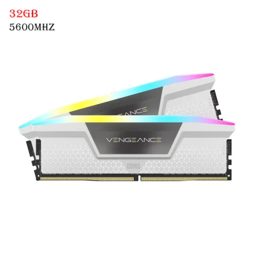 Corsair Vengeance Rgb Ddr5 Ram 32gb (2x16gb) 5600mhz Cl36 Intel Xmp Icue Compatible Computer Memory - White