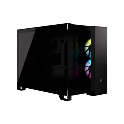 Corsair Icue Link 2500x Rgb Micro Atx Dual Chamber Pc Case - Black CC-9011267-WW